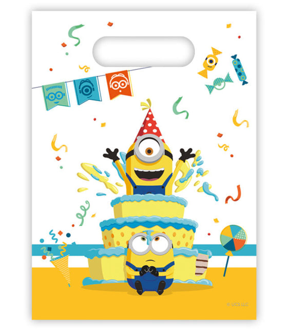 Bolsas para compartir de cumpleaños de los Minions 6 unidades