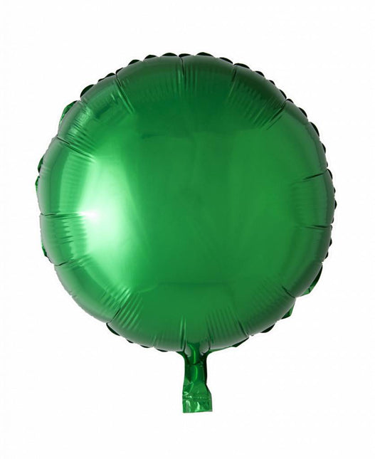 Globo de Helio Redondo Verde 46cm Vacío