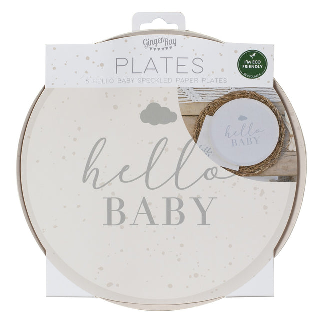 Platos Hello Baby 25cm 8pcs