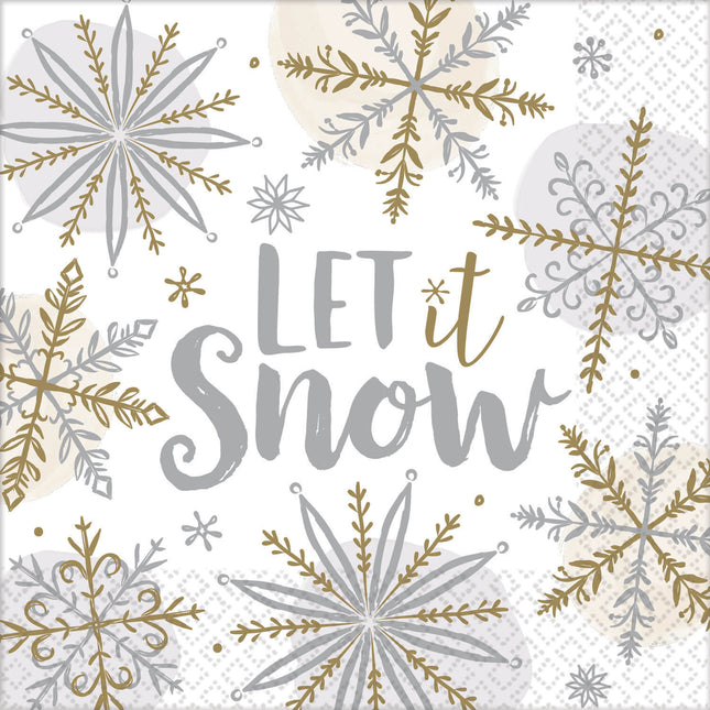 Servilletas Let it Snow 33cm 16pcs