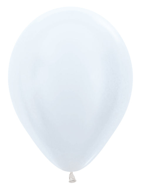 Globos Blanco Perla 30cm 50pcs