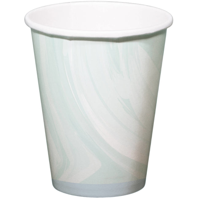 Vasos Azules Mármol 250ml 6uds.