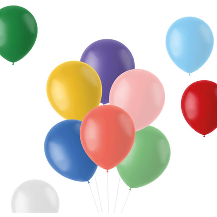 Globos Retro de Colores 33cm 50pcs