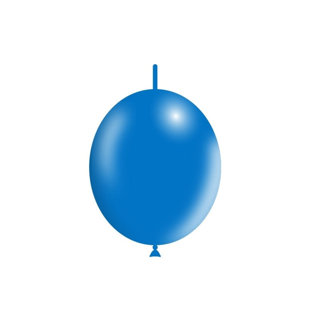 Globos Botón Azul 30cm 50pcs