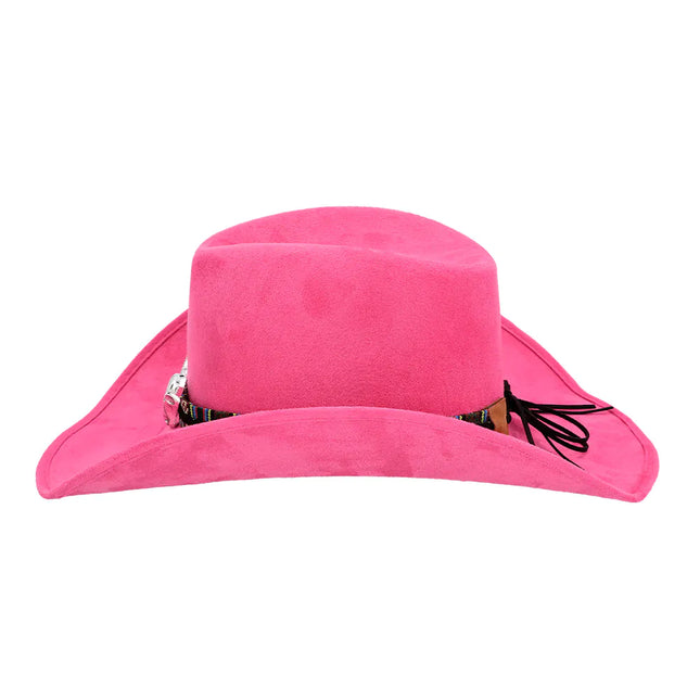 Sombrero Vaquero Rosa Luxe