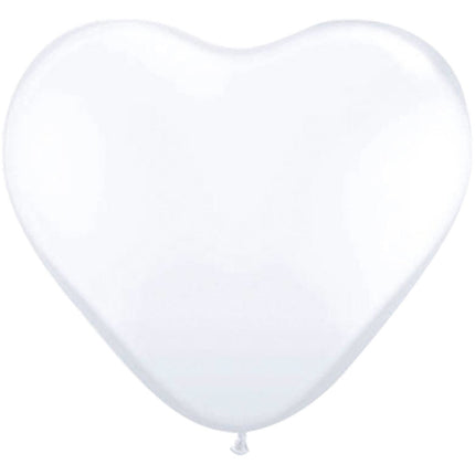 Globos Corazones Blancos 30cm 8pcs