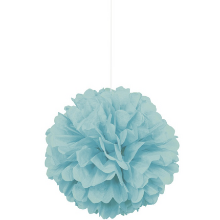 Pom Pom de tejido colgante de 16" Terrific Teal