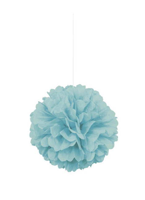 Pom Pom de tejido colgante de 16" Terrific Teal