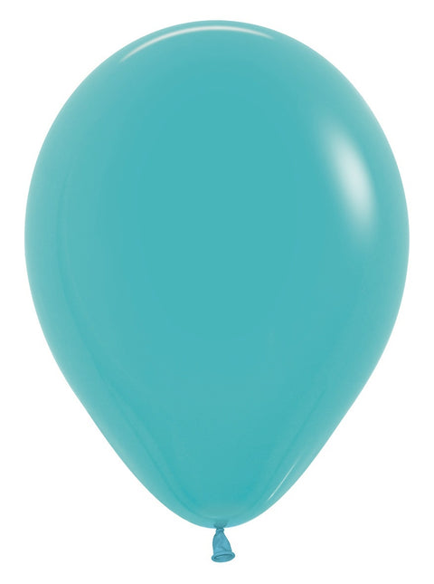 Globos Azul Caribe 30cm 50pcs