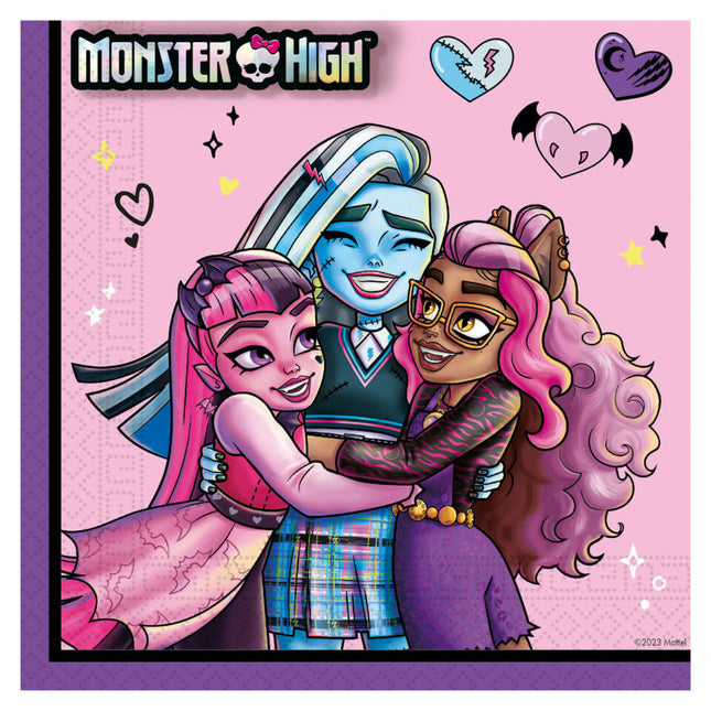 Servilletas Monster High 33cm 20uds.