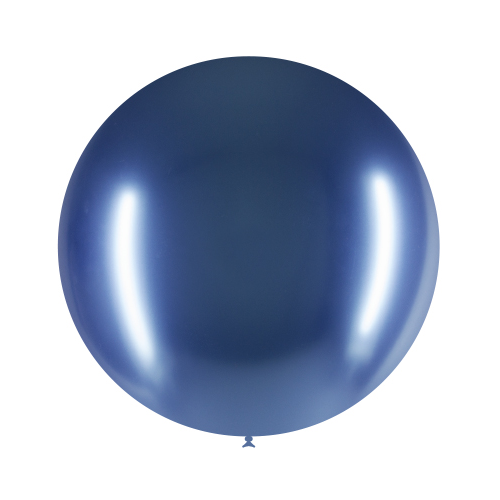 Globo Gigante Azul Cromado 60cm