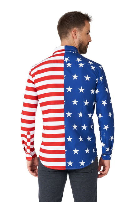 Camiseta USA Flag Hombre Suitmeister