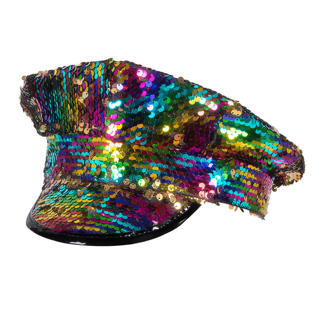 Gorra Reversible Oro Arco Iris