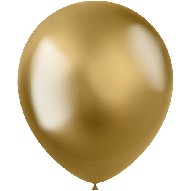 Globos de Oro Cromados 33cm 10pcs