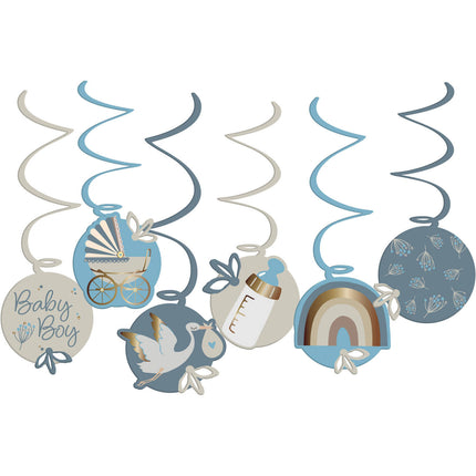 Nacimiento Colgante Decoración Babyboy 6pcs