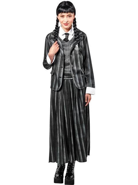 Disfraz de Halloween Miércoles Uniforme Addams