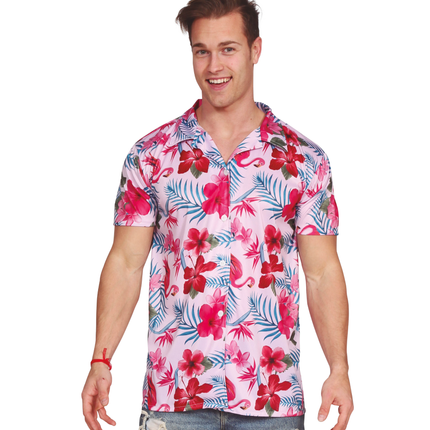 Camisa Hawai Flamingo