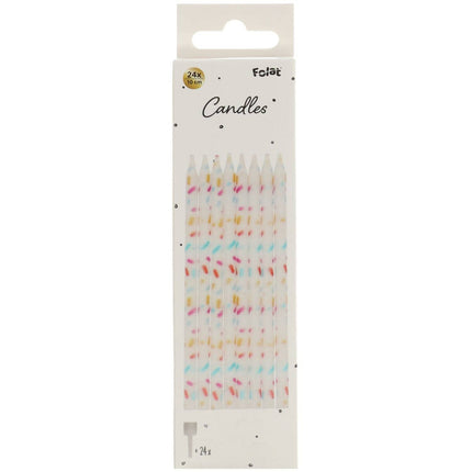 Velas de Colores Confetti 8uds