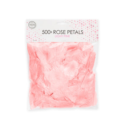 Pétalos de rosa rosa claro 53gr 500ud.