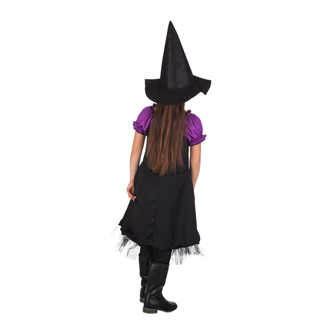 Halloween Disfraz de Bruja Infantil Morado