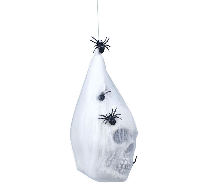 Bolsa Halloween Calavera Telaraña 25cm