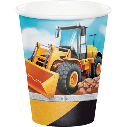 Vasos de construcción 256ml 8ud