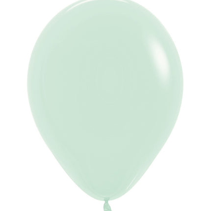 Globos Verde Mate Pastel 25cm 100uds