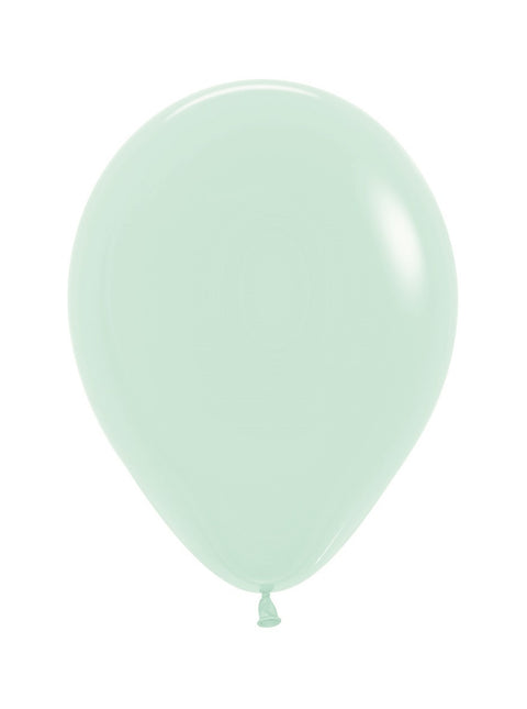 Globos Verde Mate Pastel 25cm 100uds