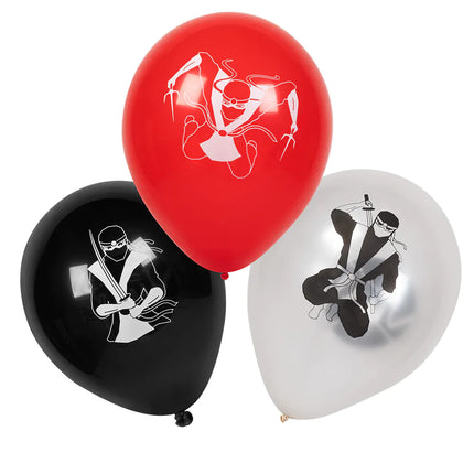 Globos Ninja 25cm 6pcs