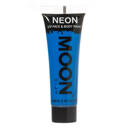 Pintura Facial UV Neón Intenso Azul Intenso Moon Glow