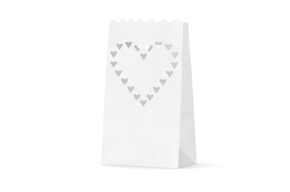 Bolsas para Velas Corazones 26cm 10pcs