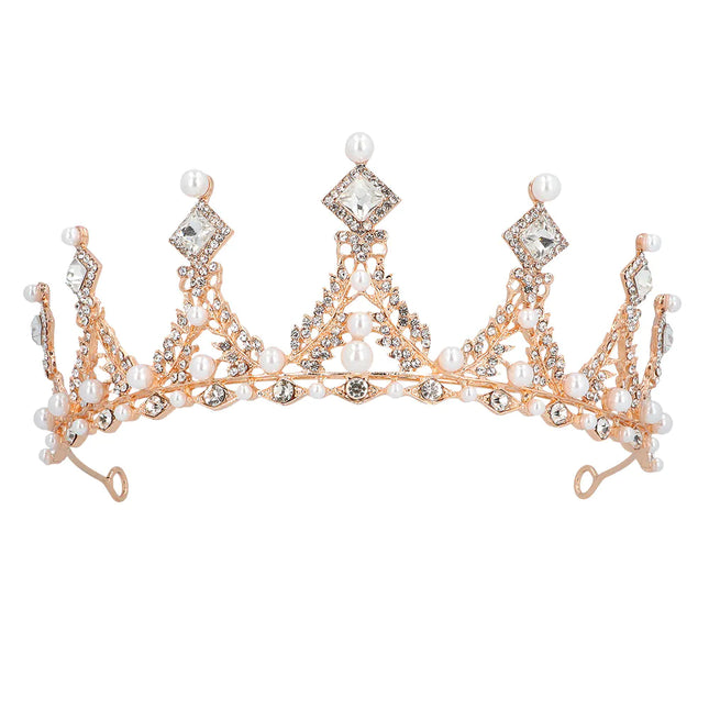 Tiara de oro rosa Metal