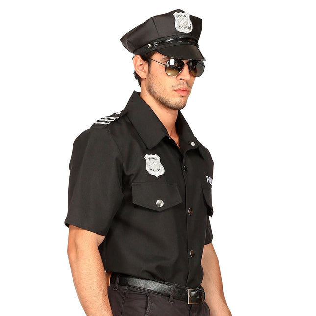 Blusa Policía Hombres Negros