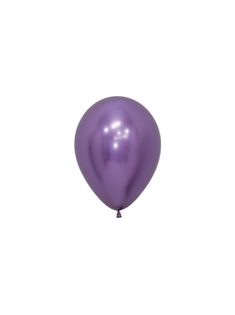 Globos Reflex Violeta 12cm 50pcs