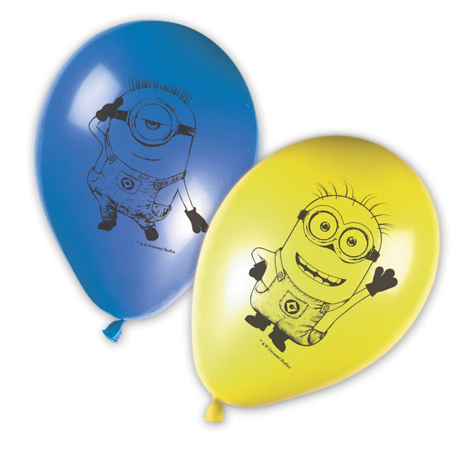 Globos Minions 28cm 8pcs