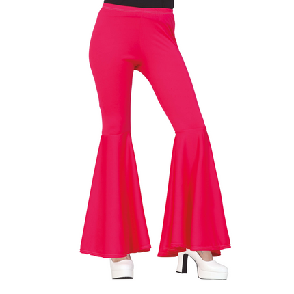 Pantalones Disco 70S Rosa Mujer