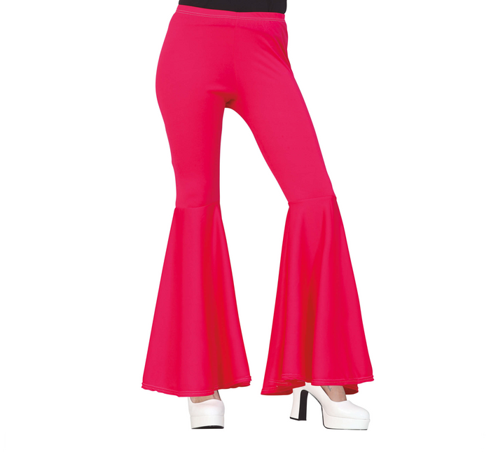 Pantalones Disco 70S Rosa Mujer