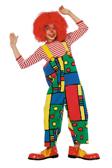 Traje de payaso Mondrian Niño