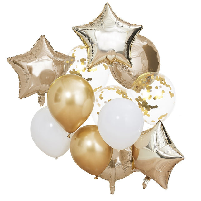 Set Globos Oro Globos 30cm 12pcs