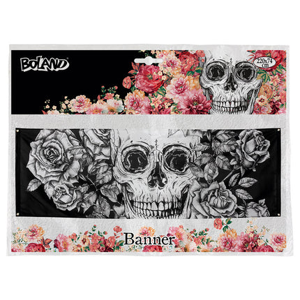 Halloween Día de los Muertos Bandera XL Decoración 2,2m