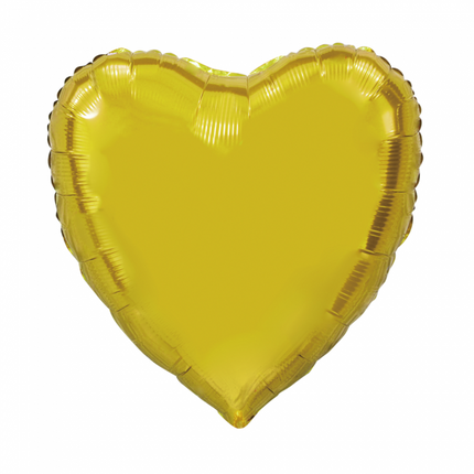 Globo de Helio Corazón de Oro XL Vacío 92cm