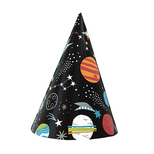 Sombreros de fiesta Space Party 8pcs