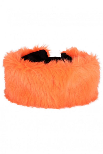 Diadema Peluche Naranja