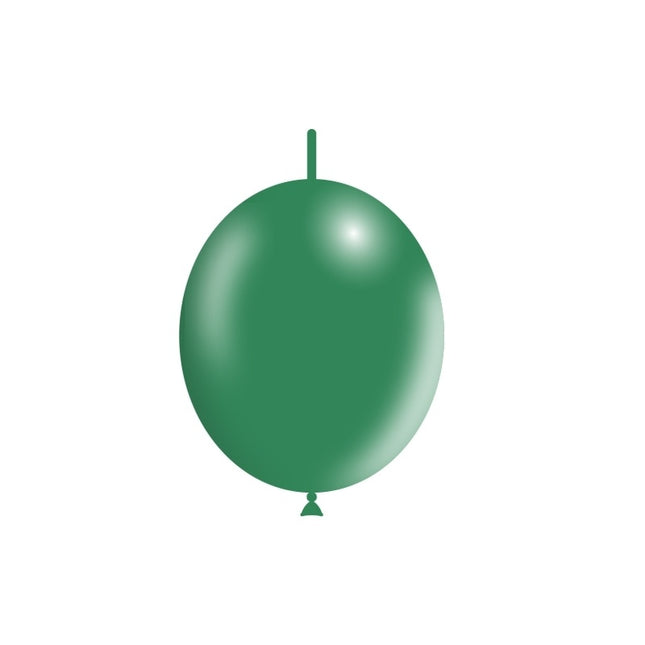 Globos de botón verde oscuro 30cm 50pcs