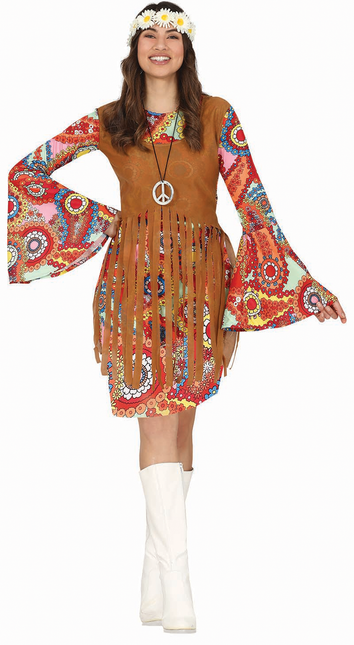 Vestido Hippie 60S Señoras