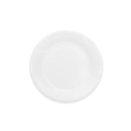 Platos Blancos Papel 18cm 8ud