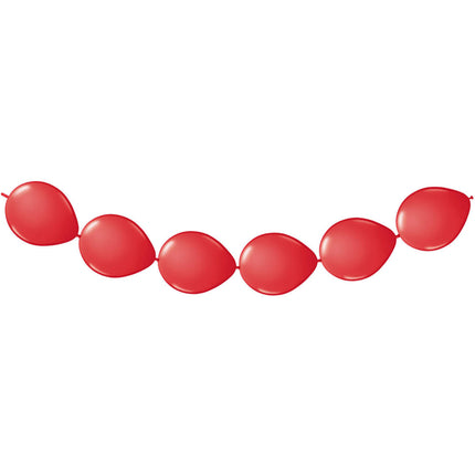 Guirnalda de globos rojos 3m 8pcs