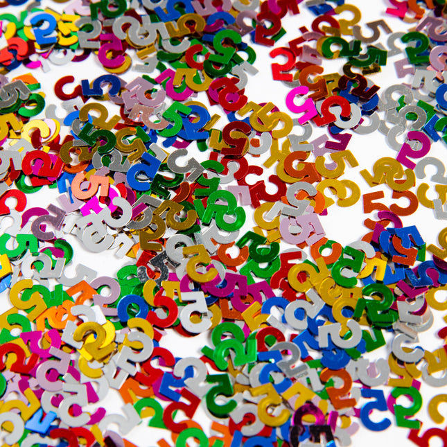 Confeti de mesa 5 Años Coloreado