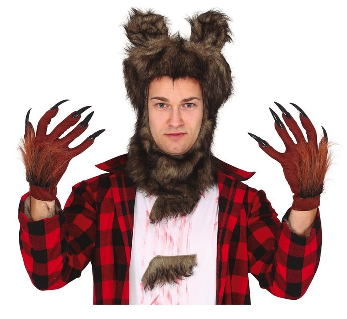 Guantes de Halloween Garras de hombre lobo