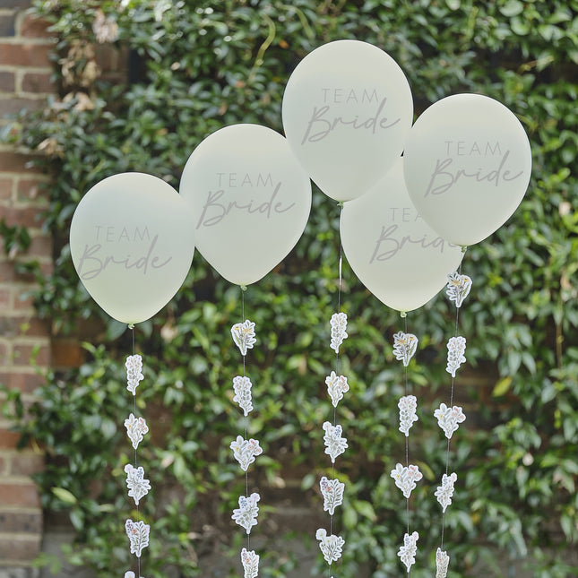 Equipo Novia Globos 30cm 5pcs